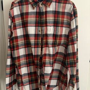 J Crew Plaid Flannel Men's Shirt